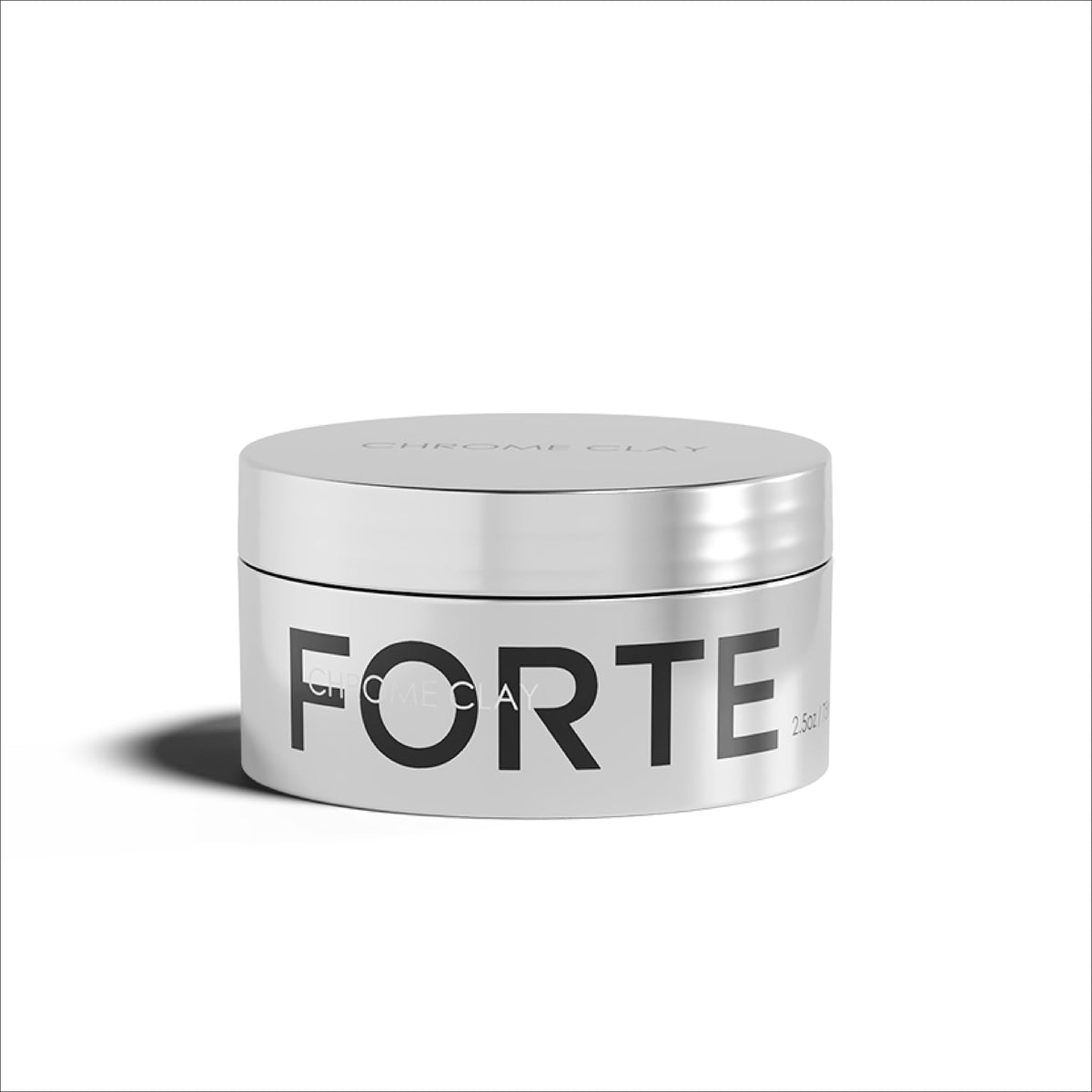 Forte Series Chrome Clay matte finish hair product texture close up