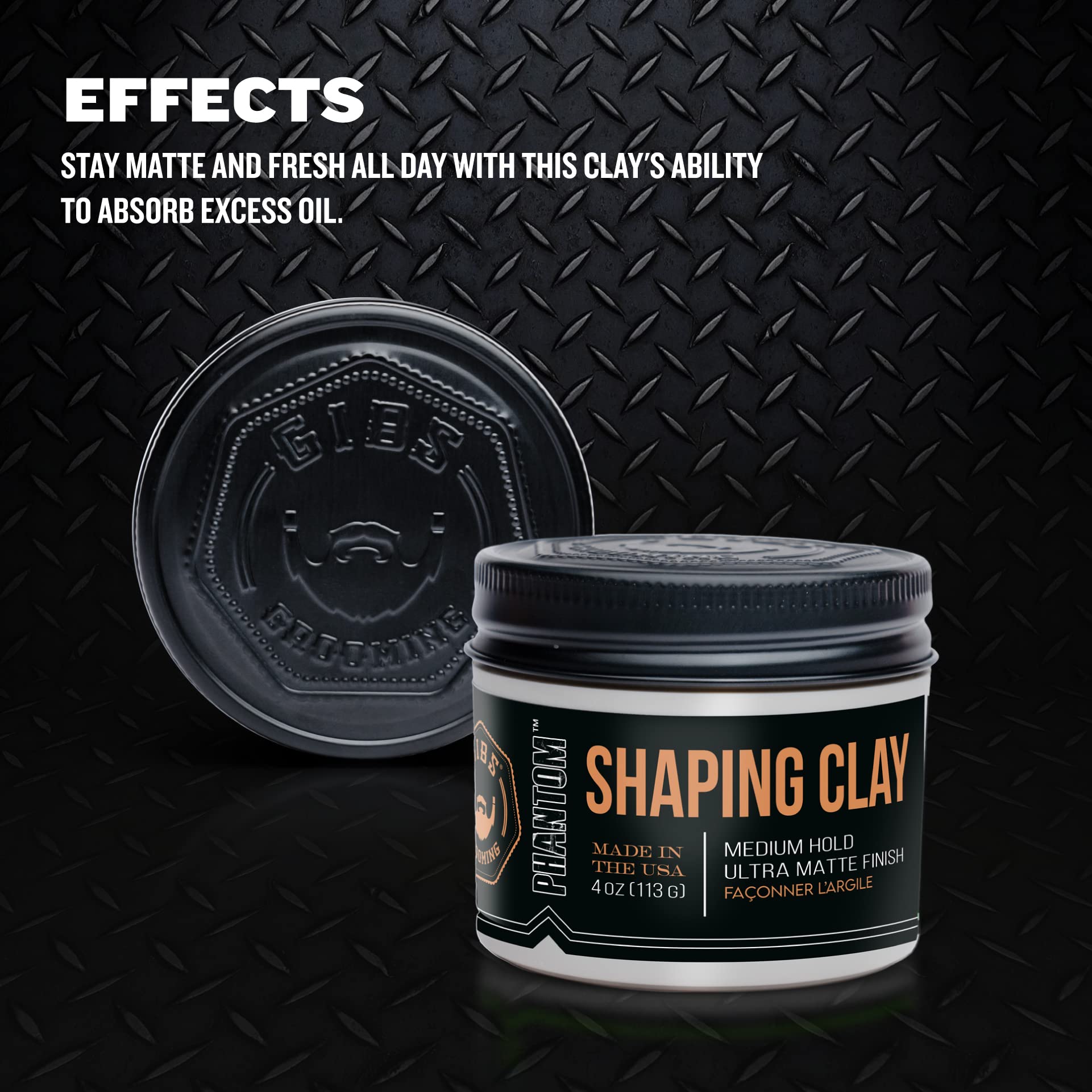 GIBS Grooming ultra matte finish hair styling cream for volume and texture