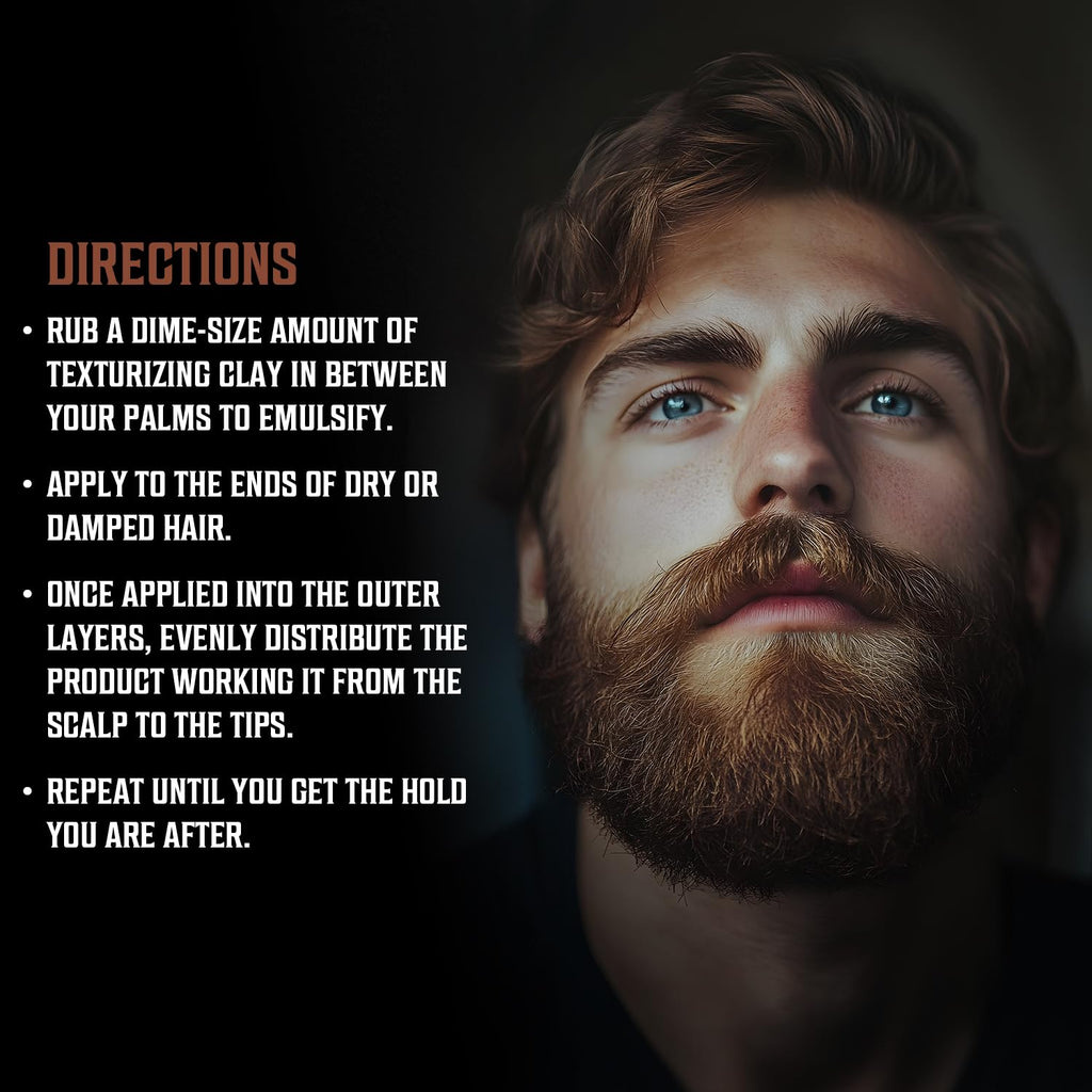 Viking Revolution clay pomade packaging showcasing strong hold feature