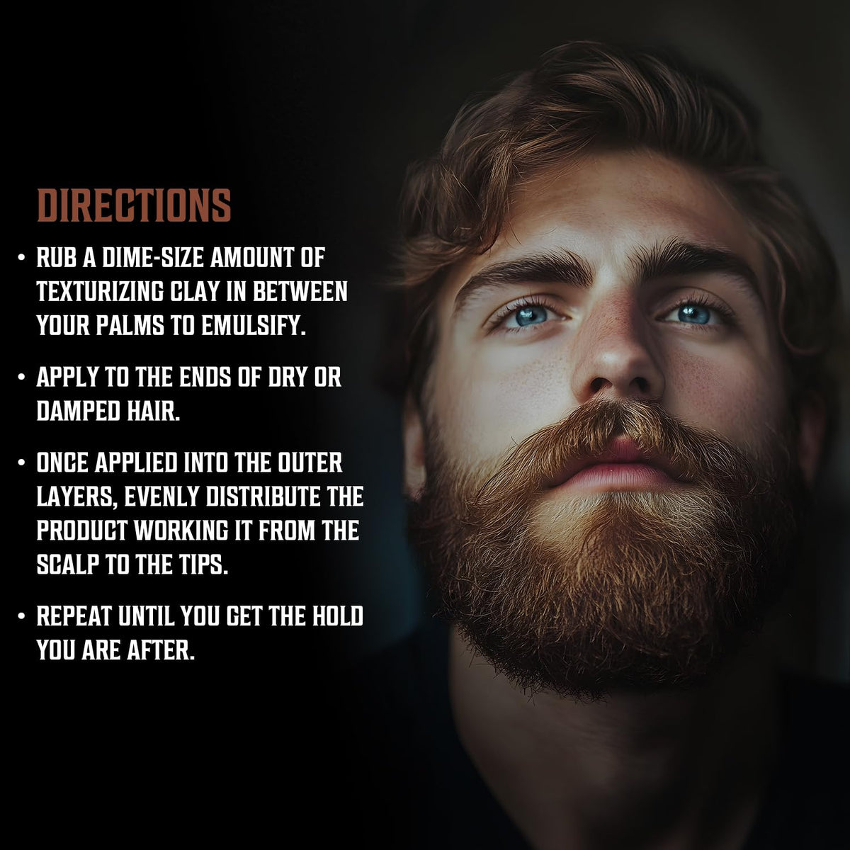 Viking Revolution clay pomade packaging showcasing strong hold feature