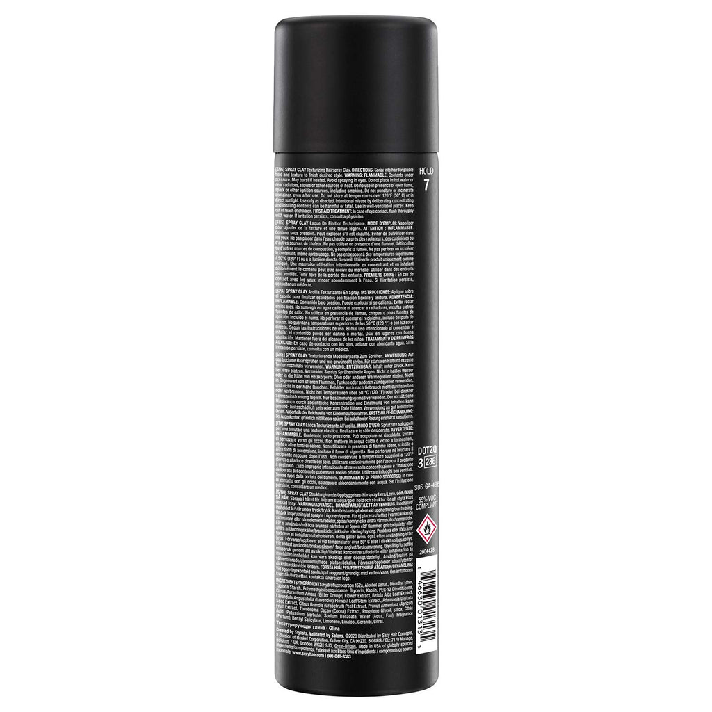 Sexy Hair texturizing hairspray clay side angle