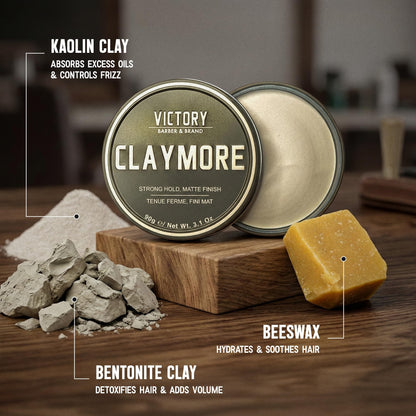 Authentic USA imported Victory Barber and Brand hair styling clay