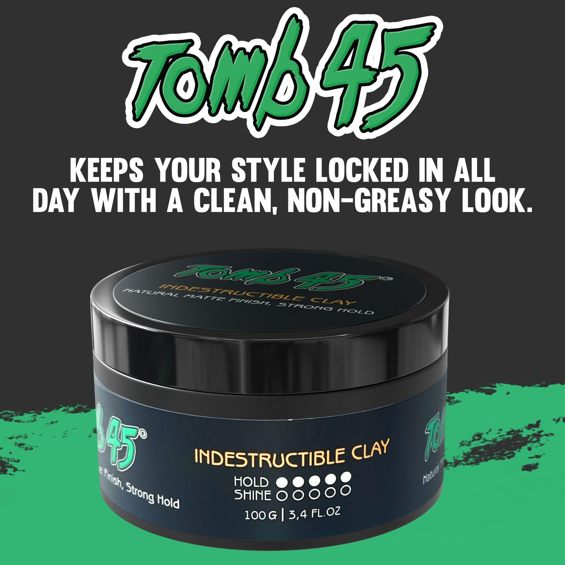 Authentic USA imported Tomb45 hair clay product label details