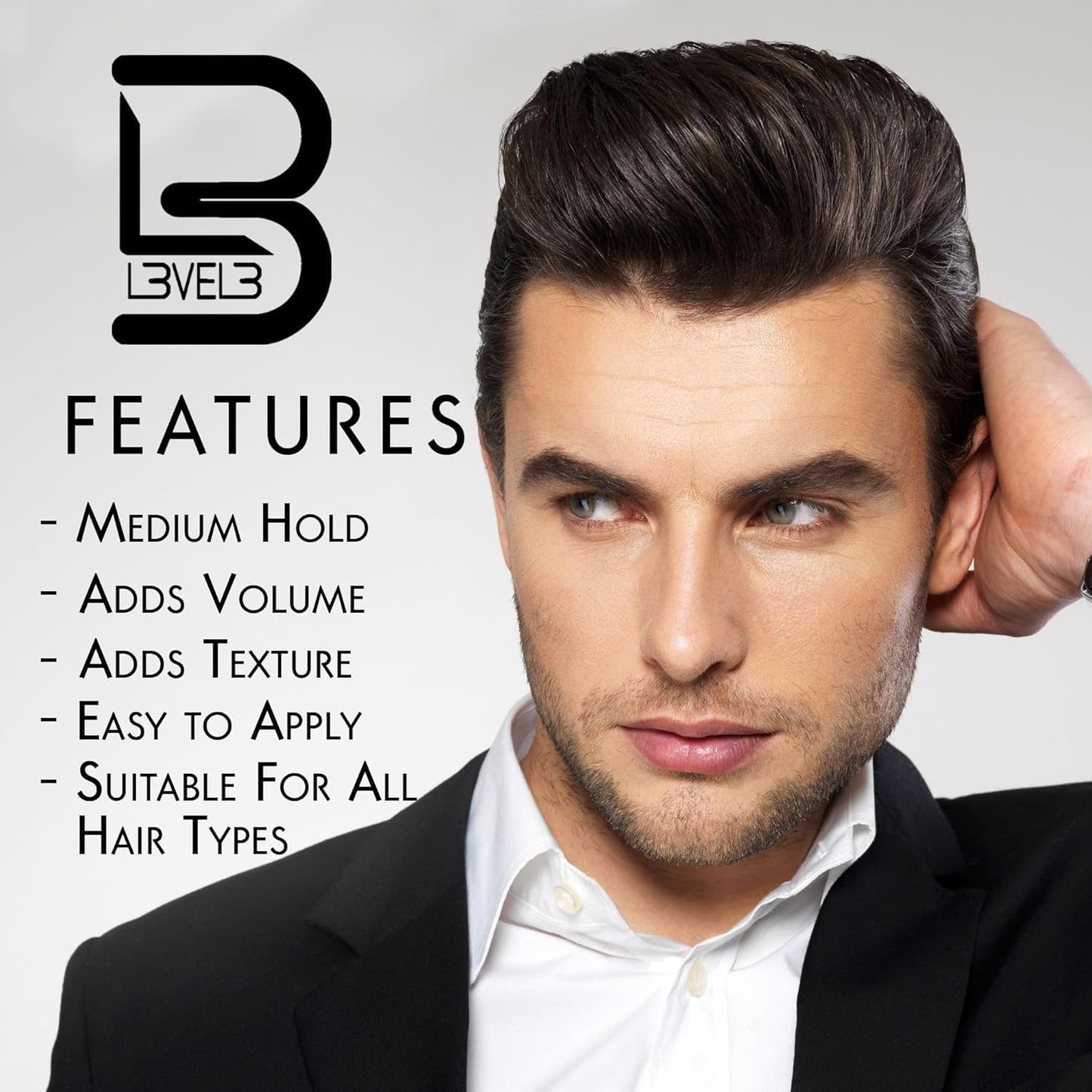 Level 3 long lasting extreme hold styling clay product packaging