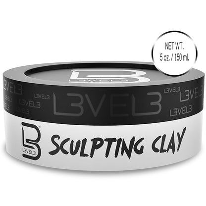 Level 3 imported USA grooming authentic hair clay product display