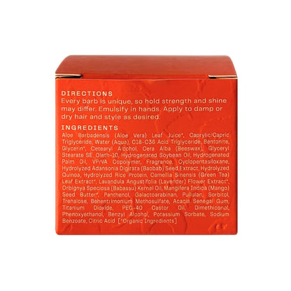 The Barb Shop cream texture flexible hold pomade jar