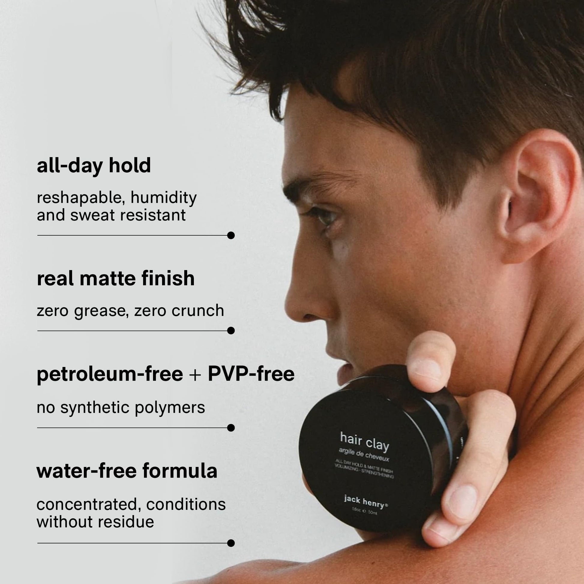 USA imported Jack Henry grooming product for all hair types