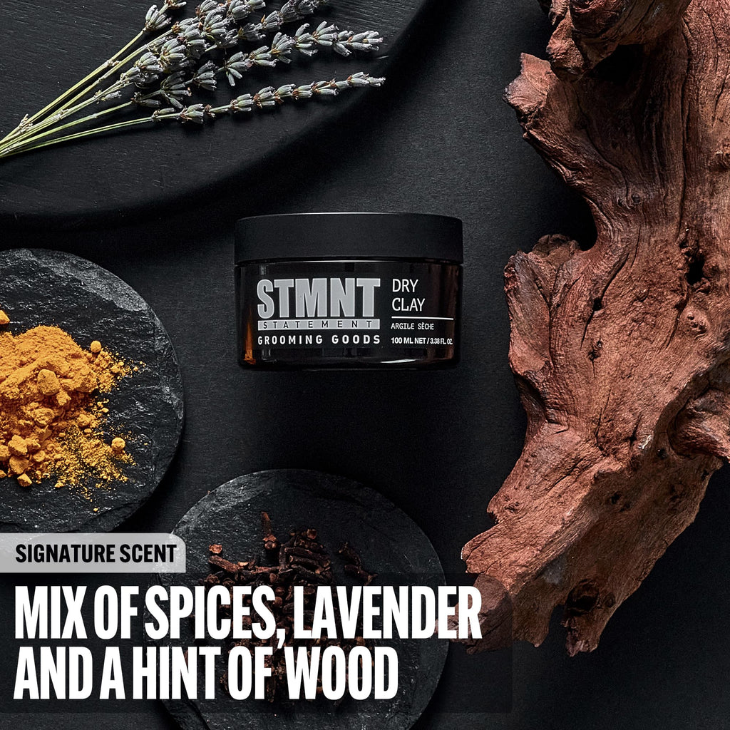 Authentic USA imported STMNT grooming dry clay for texturizing short hair