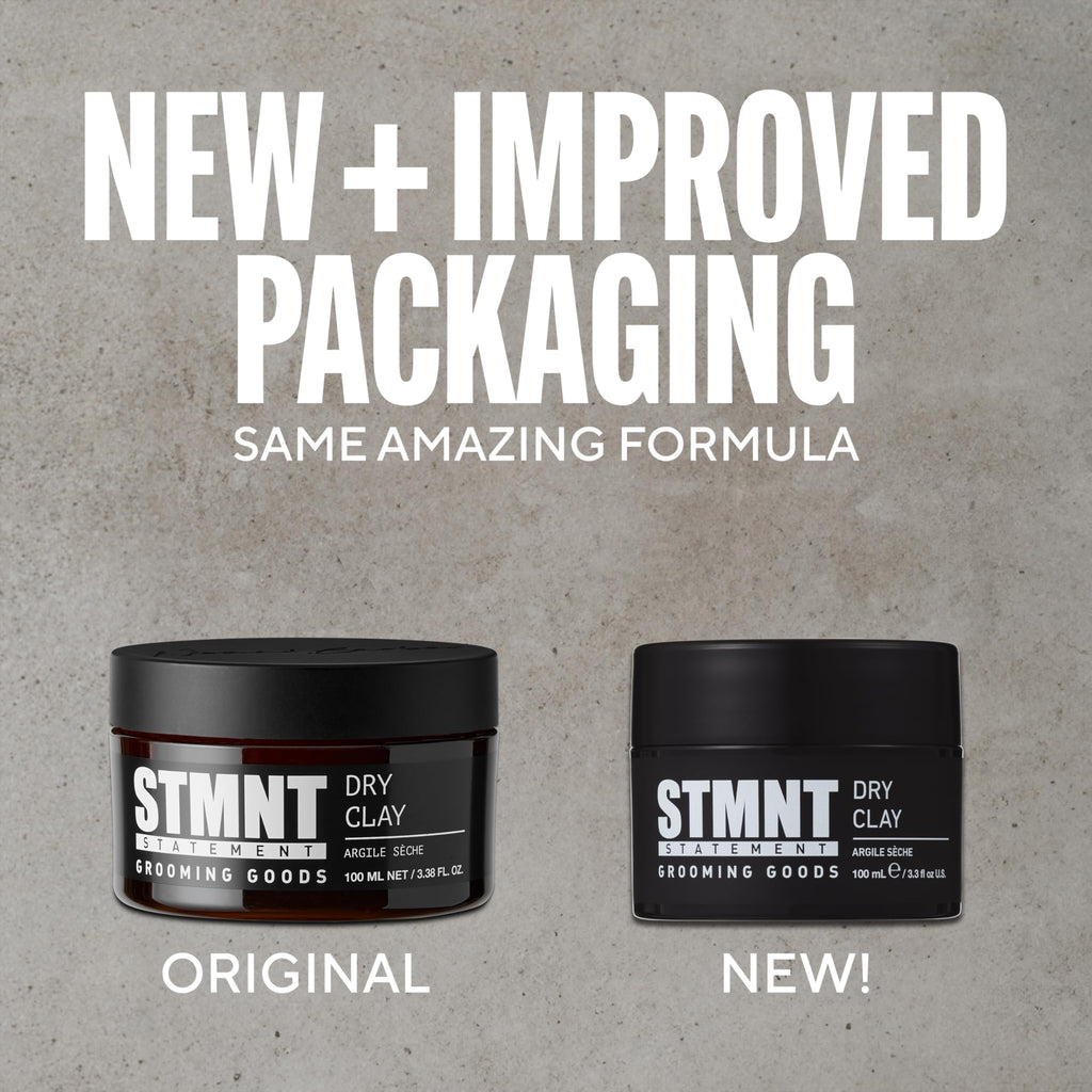 Premium matte styling clay package detailing the signature spice and lavender scent