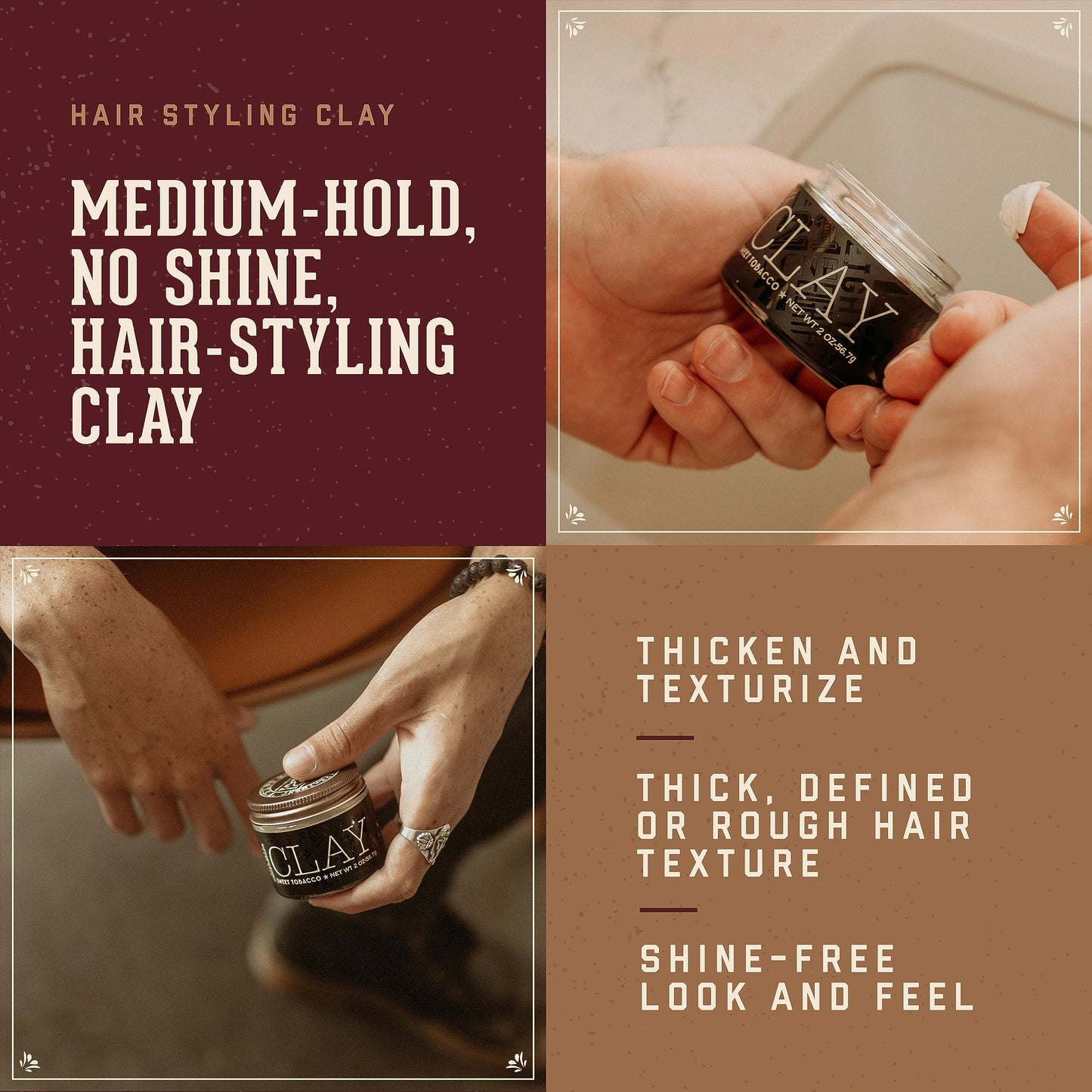 18.21 Man Made Sweet Tobacco matte finish styling paste for men