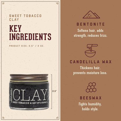 Luxury medium hold shine free hair clay texture detail