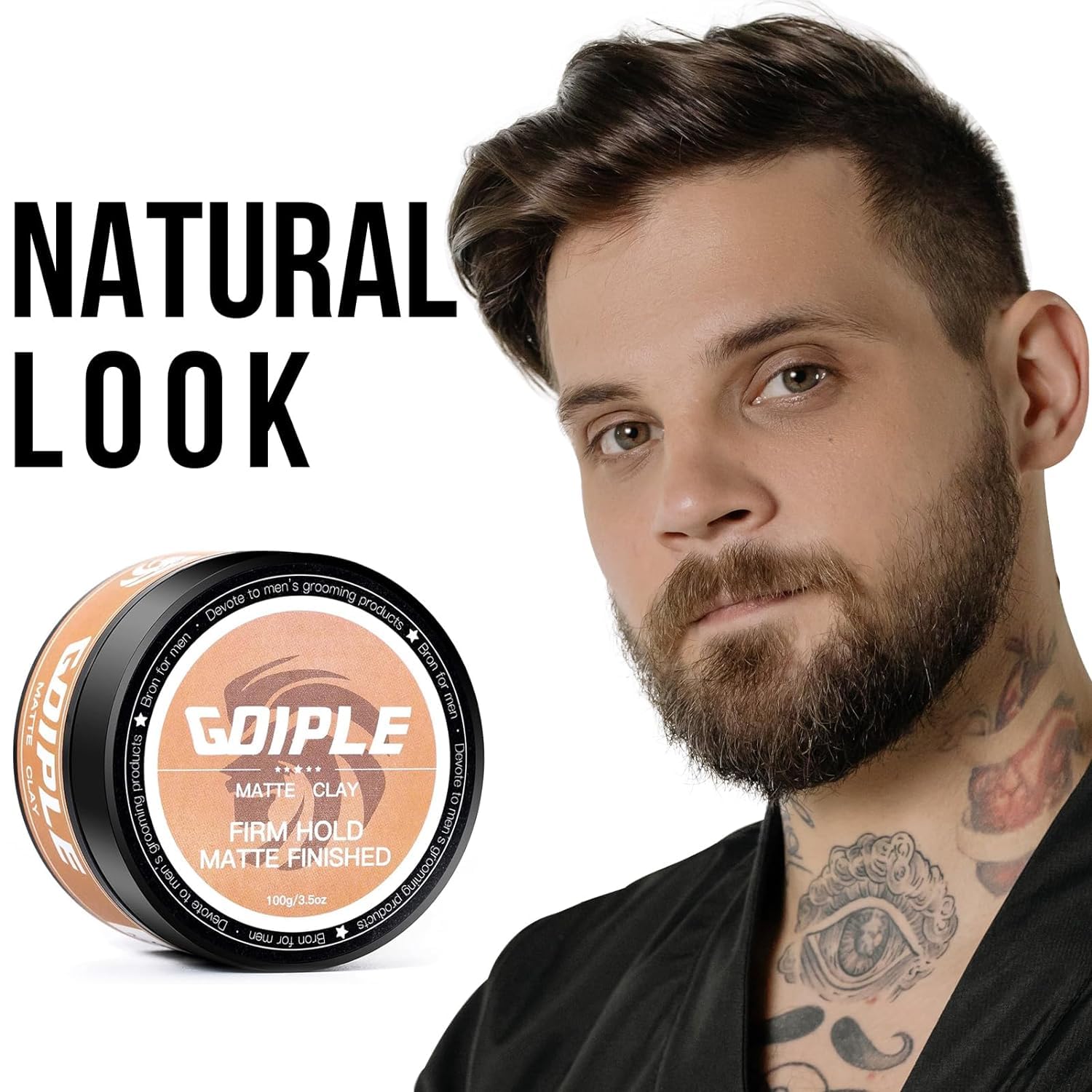Texture clay for men premium grooming cream for shine free hairstyles