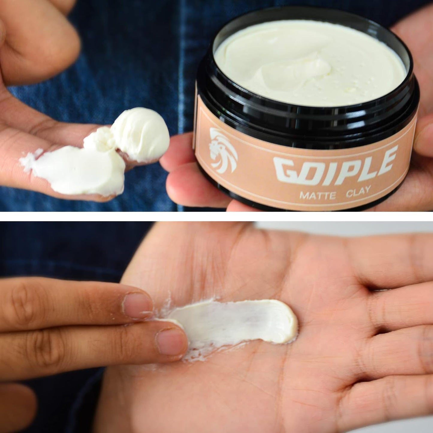 Goiple matte look clay pomade for everyday mens texturising needs