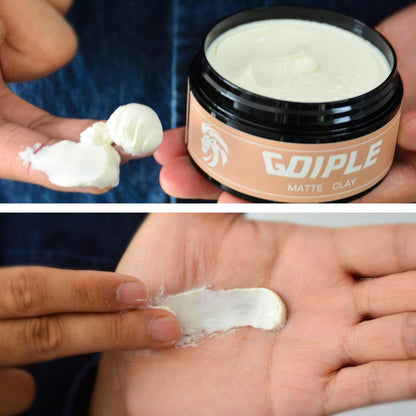Goiple matte look clay pomade for everyday mens texturising needs