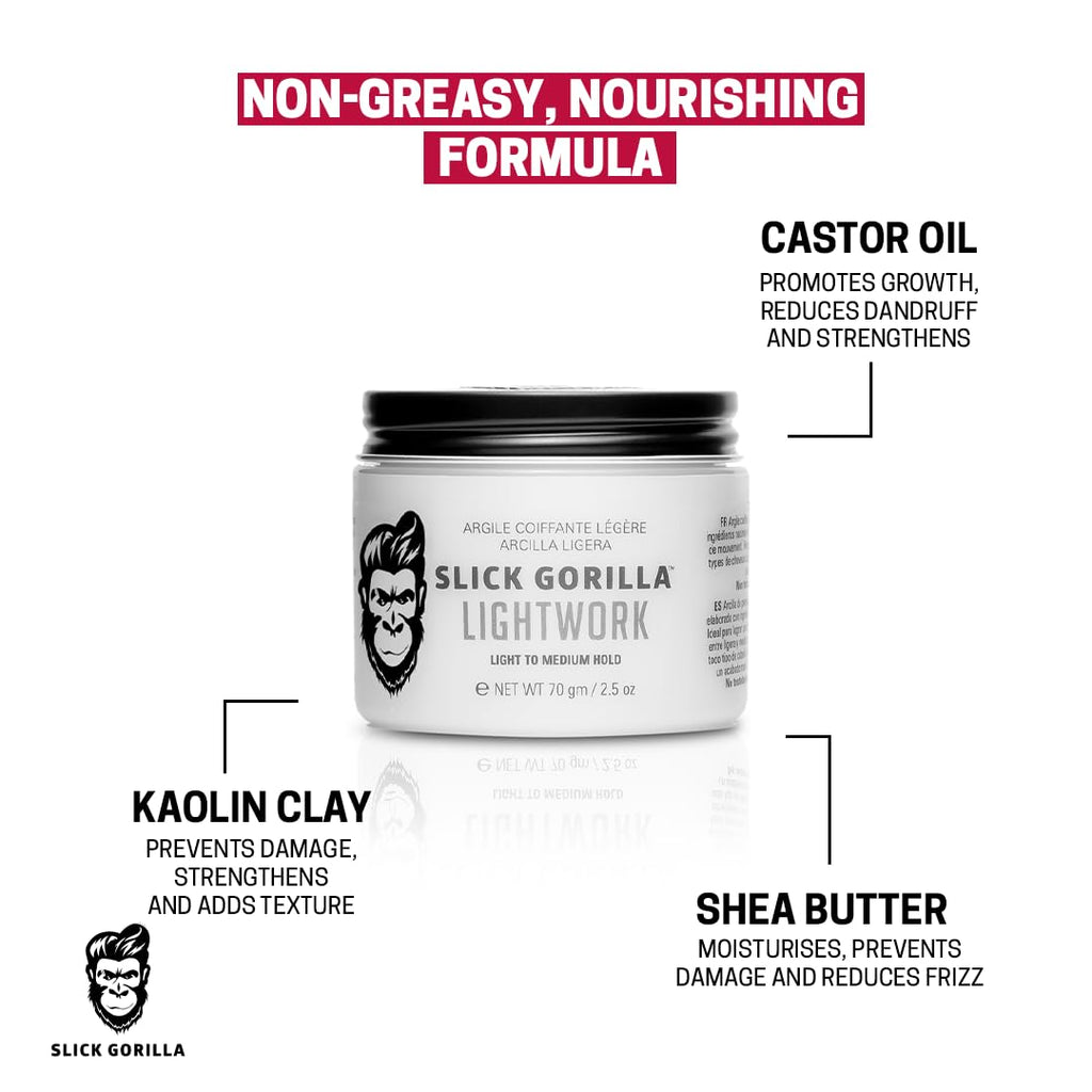 Slick Gorilla natural texture grooming clay unboxing presentation