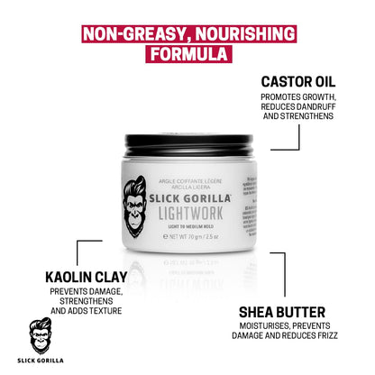 Slick Gorilla natural texture grooming clay unboxing presentation
