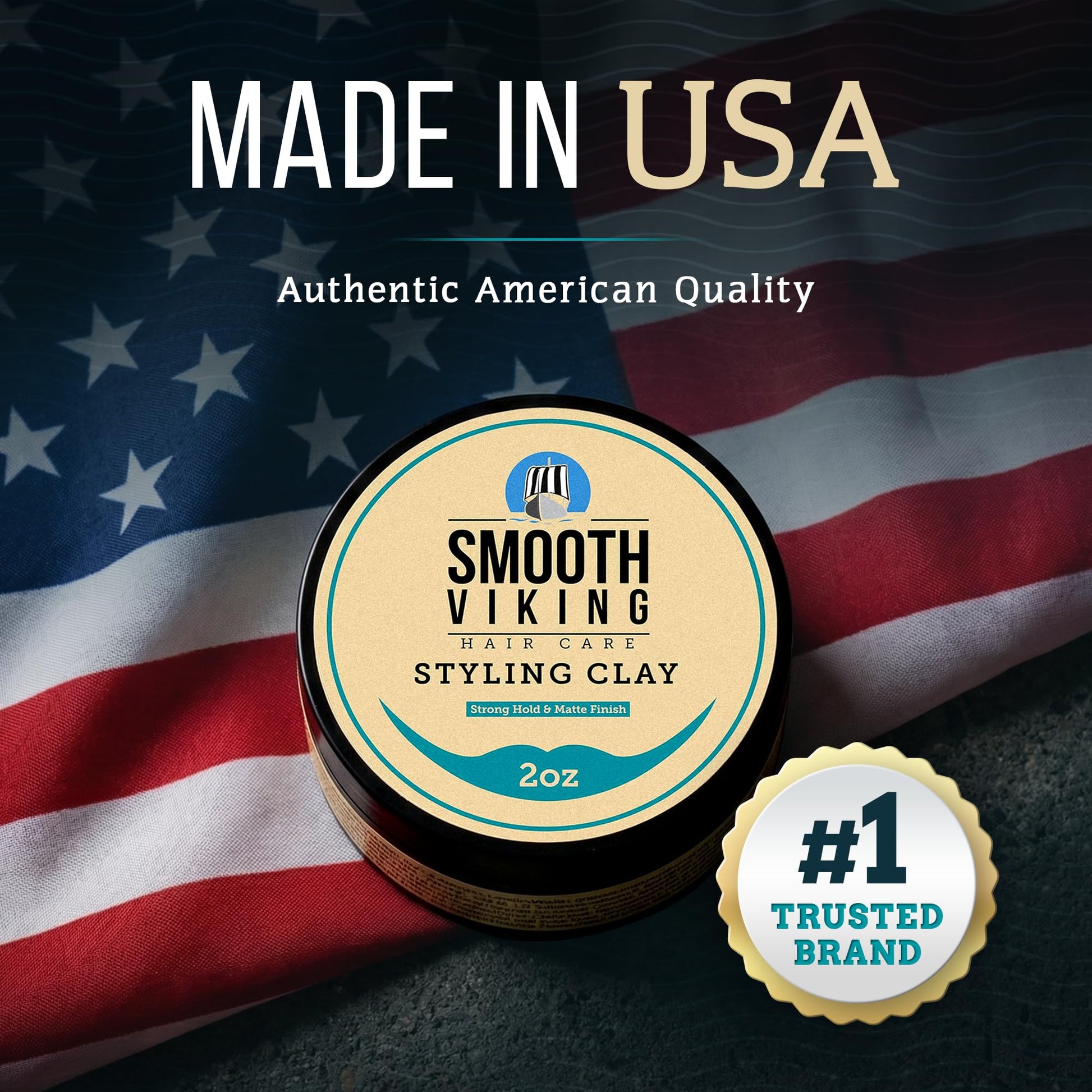 Open jar of non greasy texture clay paste for modern mens grooming