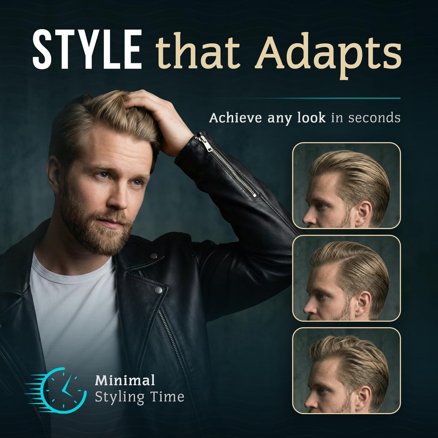 Authentic USA imported Smooth Viking strong hold shine free hair clay