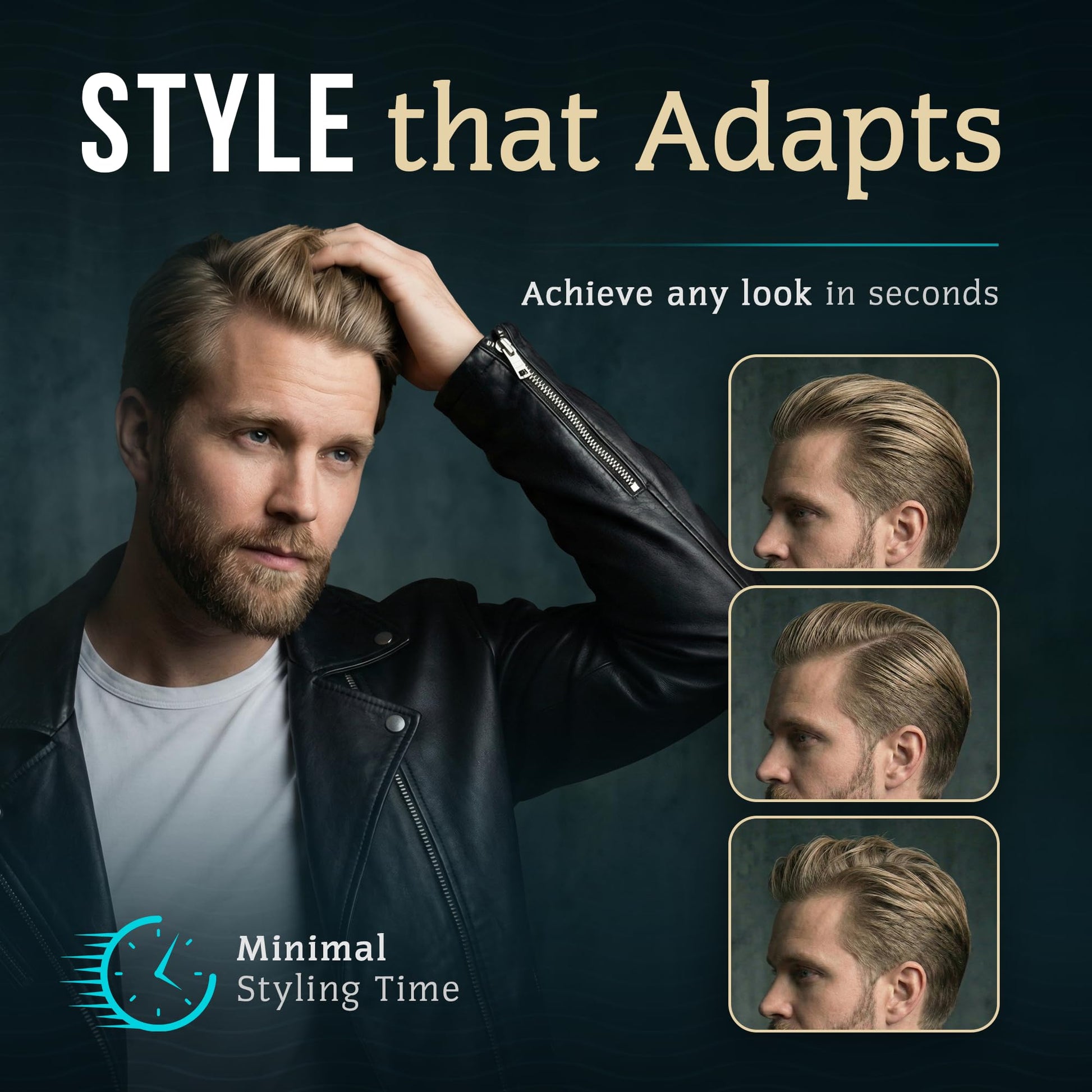 Authentic USA imported Smooth Viking strong hold shine free hair clay