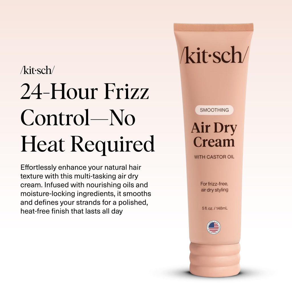 Kitsch weightless styling cream texture squeeze out showing smooth consistency