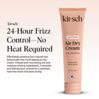 Kitsch weightless styling cream texture squeeze out showing smooth consistency