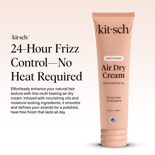 Kitsch weightless styling cream texture squeeze out showing smooth consistency