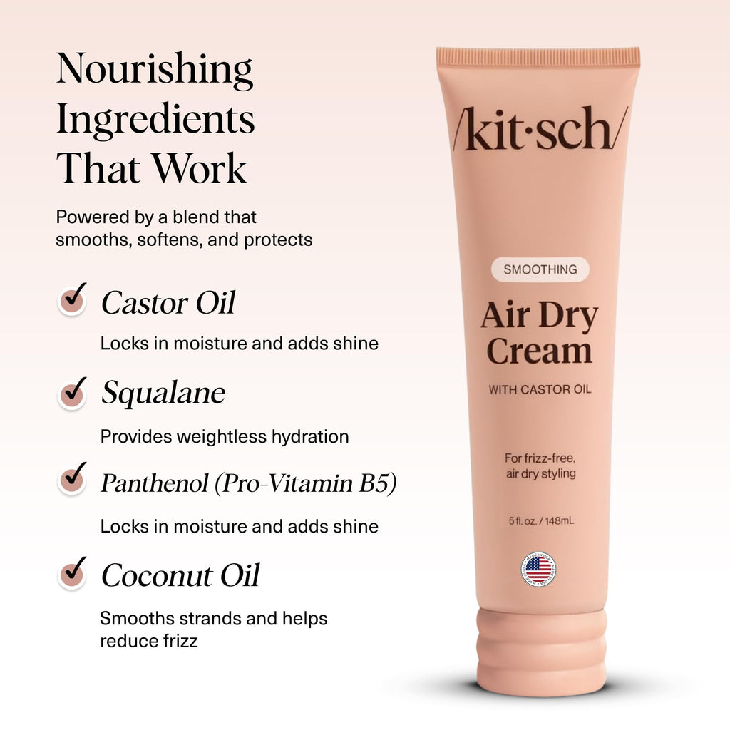 Kitsch air dry leave in conditioner tube for natural hair texture definition