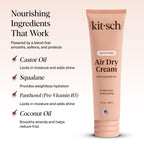 Kitsch air dry leave in conditioner tube for natural hair texture definition