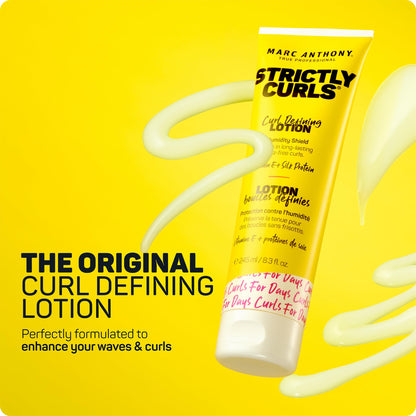 Squeeze tube of Marc Anthony humidity repelling curl styling lotion