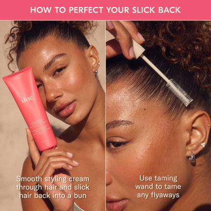Authentic DAE clean hair care product packaging detailing ingredients
