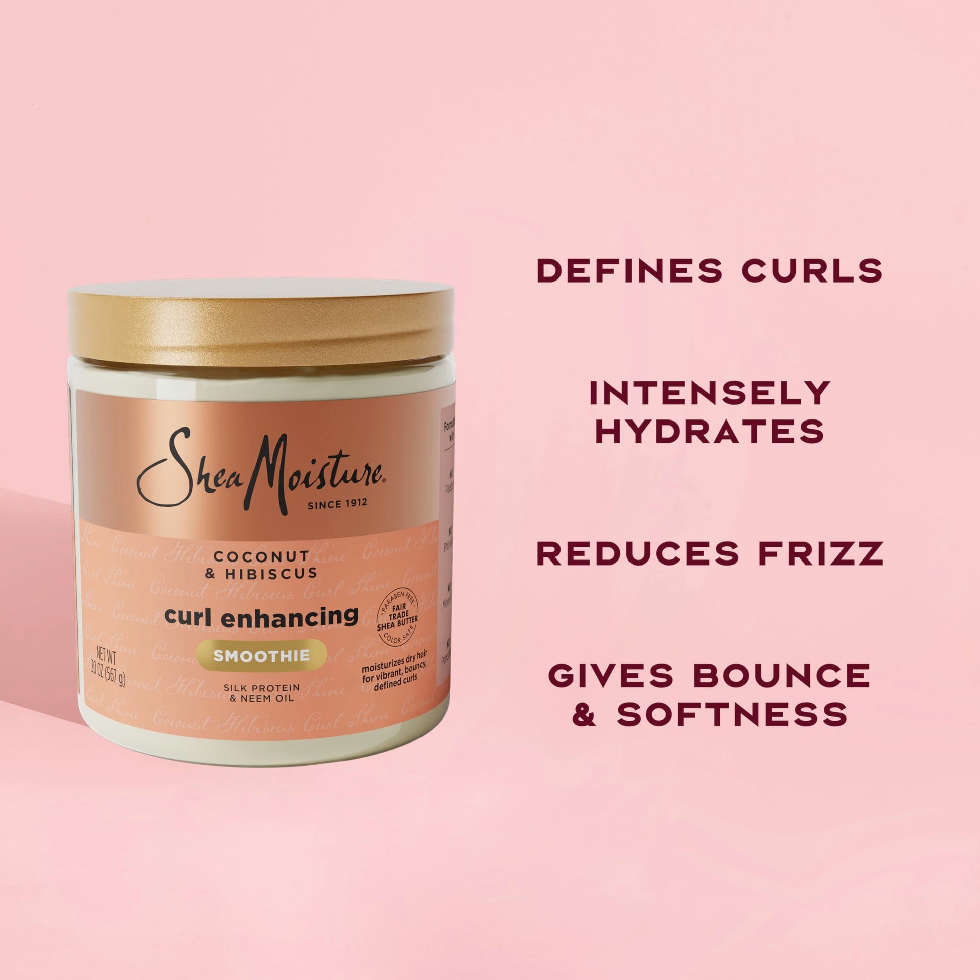 SheaMoisture 20 ounce hair cream for natural curl patterns and deep conditioning