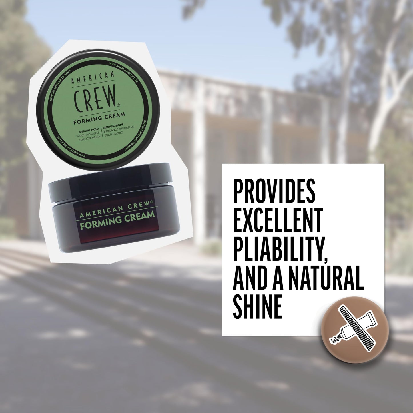 Authentic American Crew men's grooming cream imported for premium hair texturizing