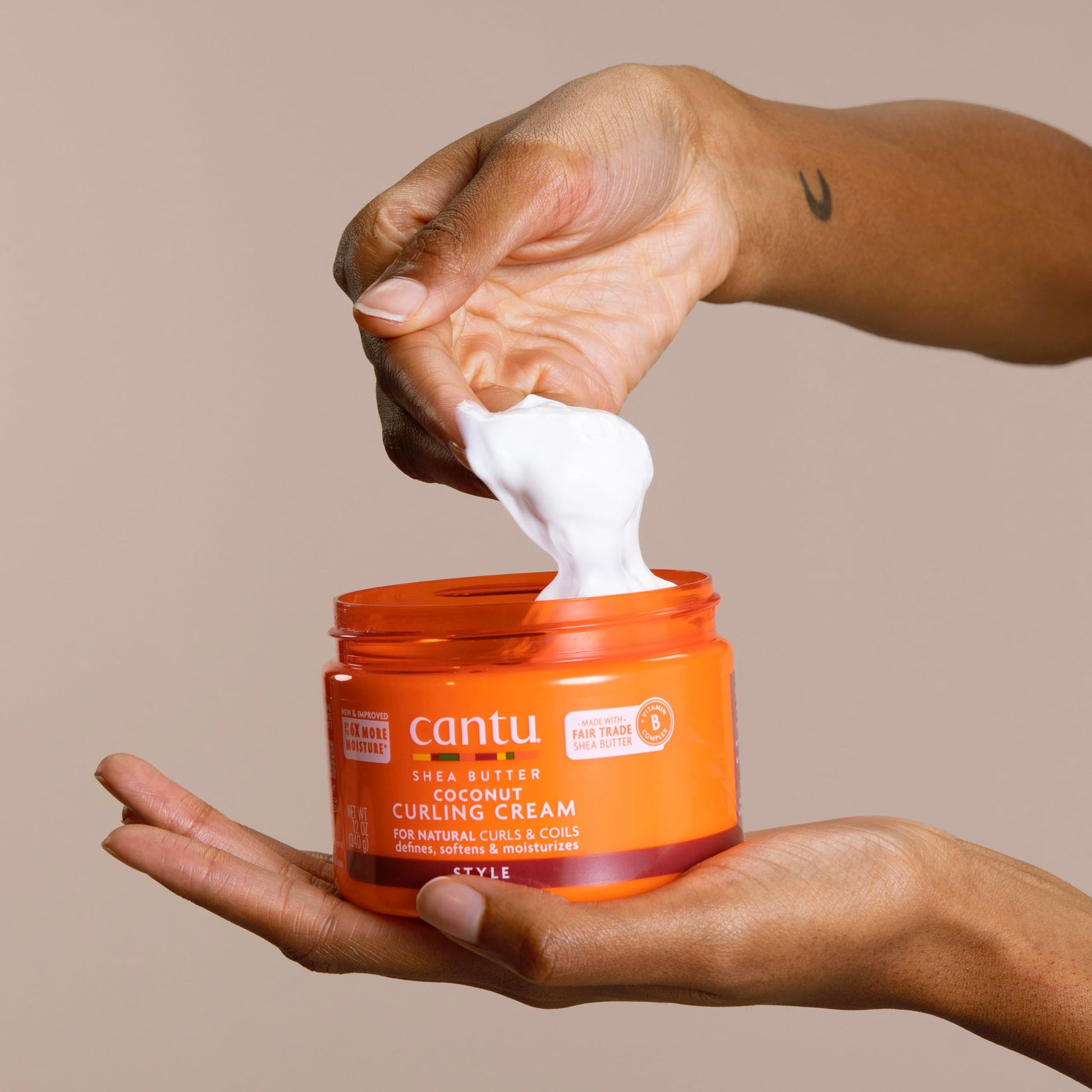 Cantu natural hair moisturizing cream package design details