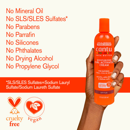 Cantu hair styling cream texture for deep hydration and shine