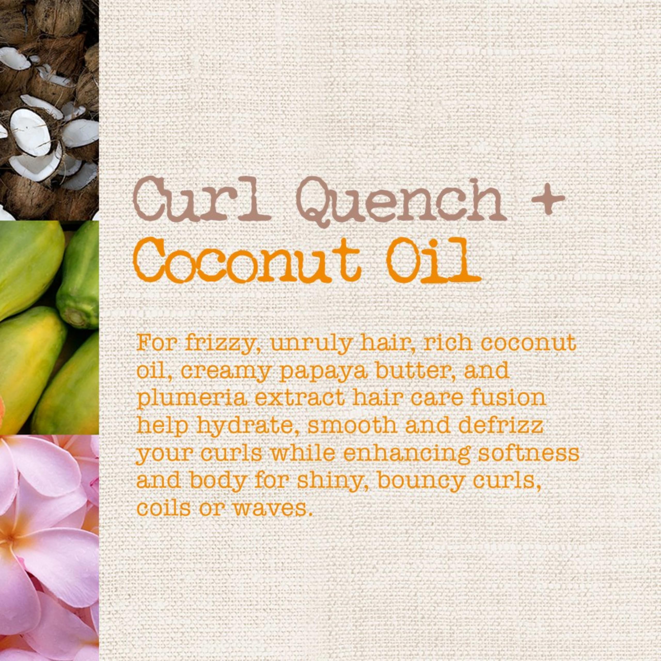 Silicone free curly hair styling cream with coconut oil and aloe vera base