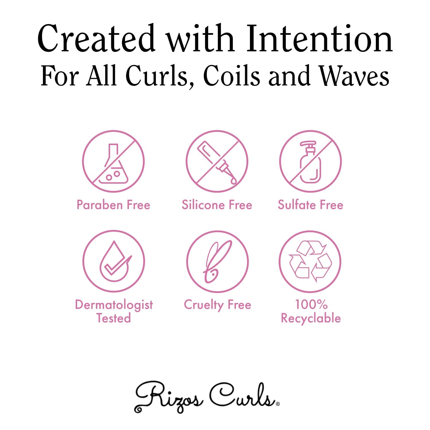Authentic USA imported Rizos Curls hydrating styling cream for coily hair