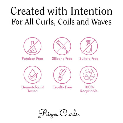 Authentic USA imported Rizos Curls hydrating styling cream for coily hair
