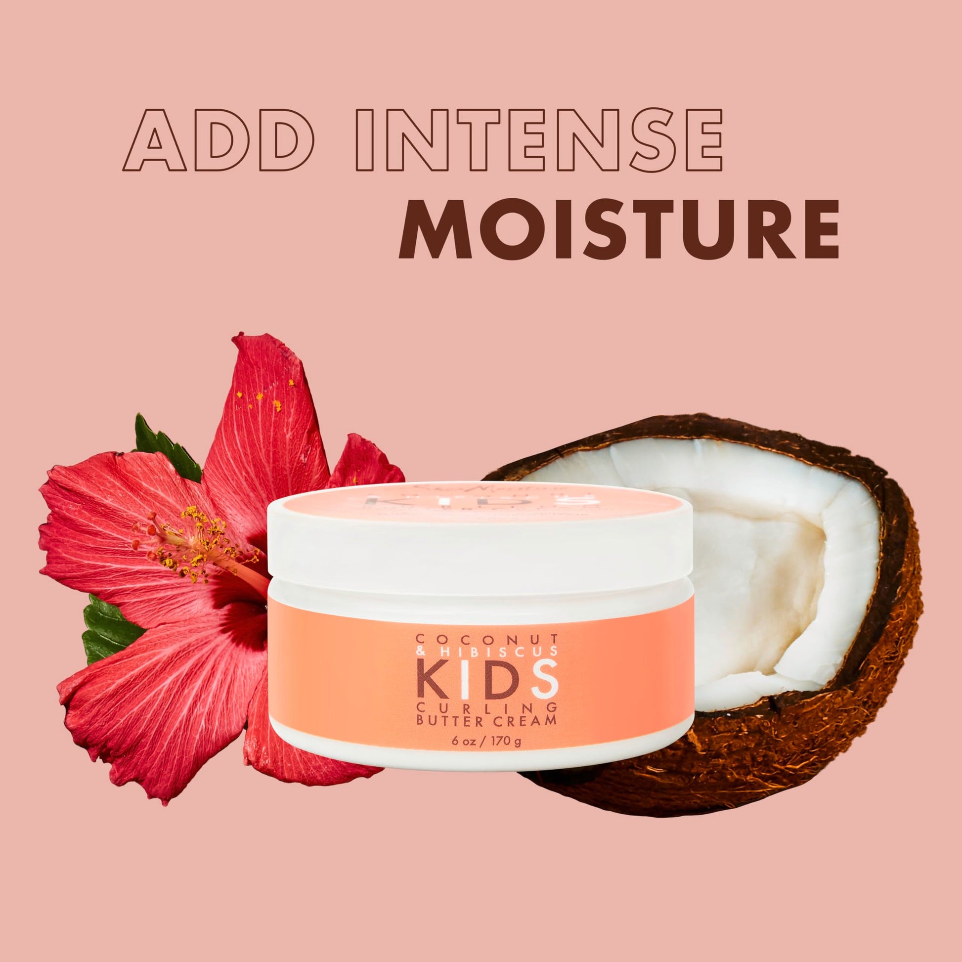 Frizz control hair cream for kids with wavy and curly hair textures