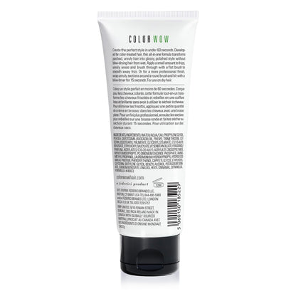 COLOR WOW anti frizz hair cream texture shot showcasing the lightweight formula