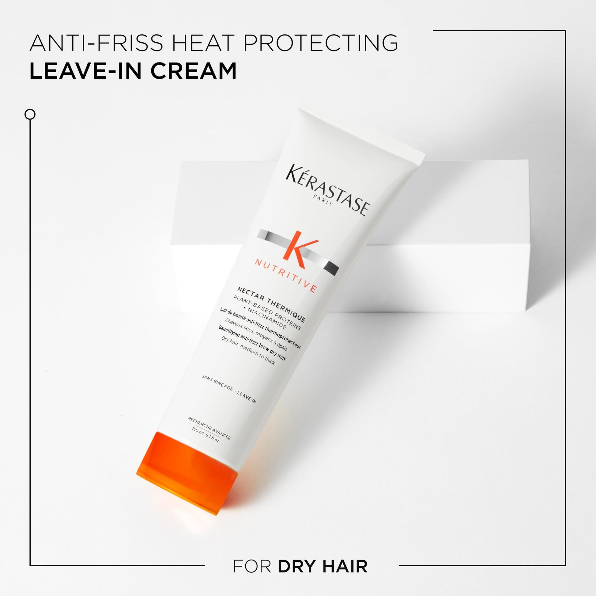 KÃ©rastase Nutritive heat protectant packaging box and tube setup