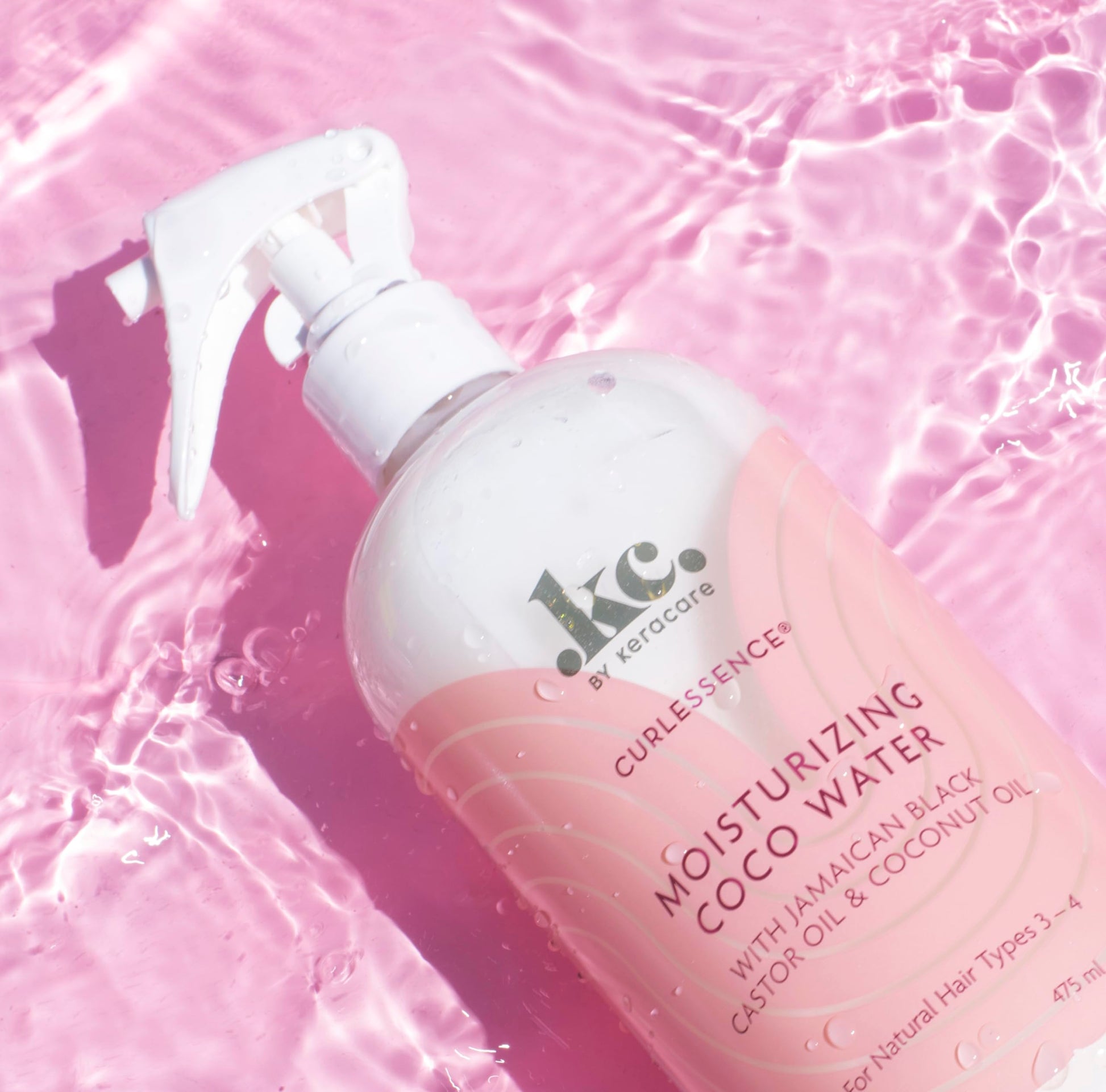 KeraCare moisturizing coco water leave in refresher spray for type three and four hair