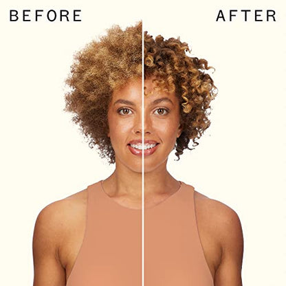 Amika lightweight curl styling cream for frizz control close up packaging