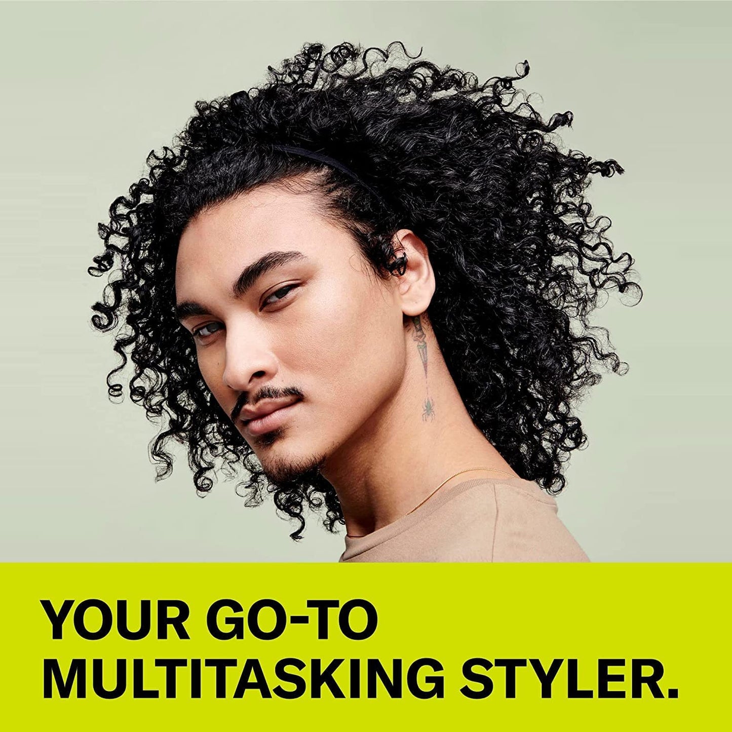 DevaCurl multitasking styler bottle for frizz control and definition in humid weather