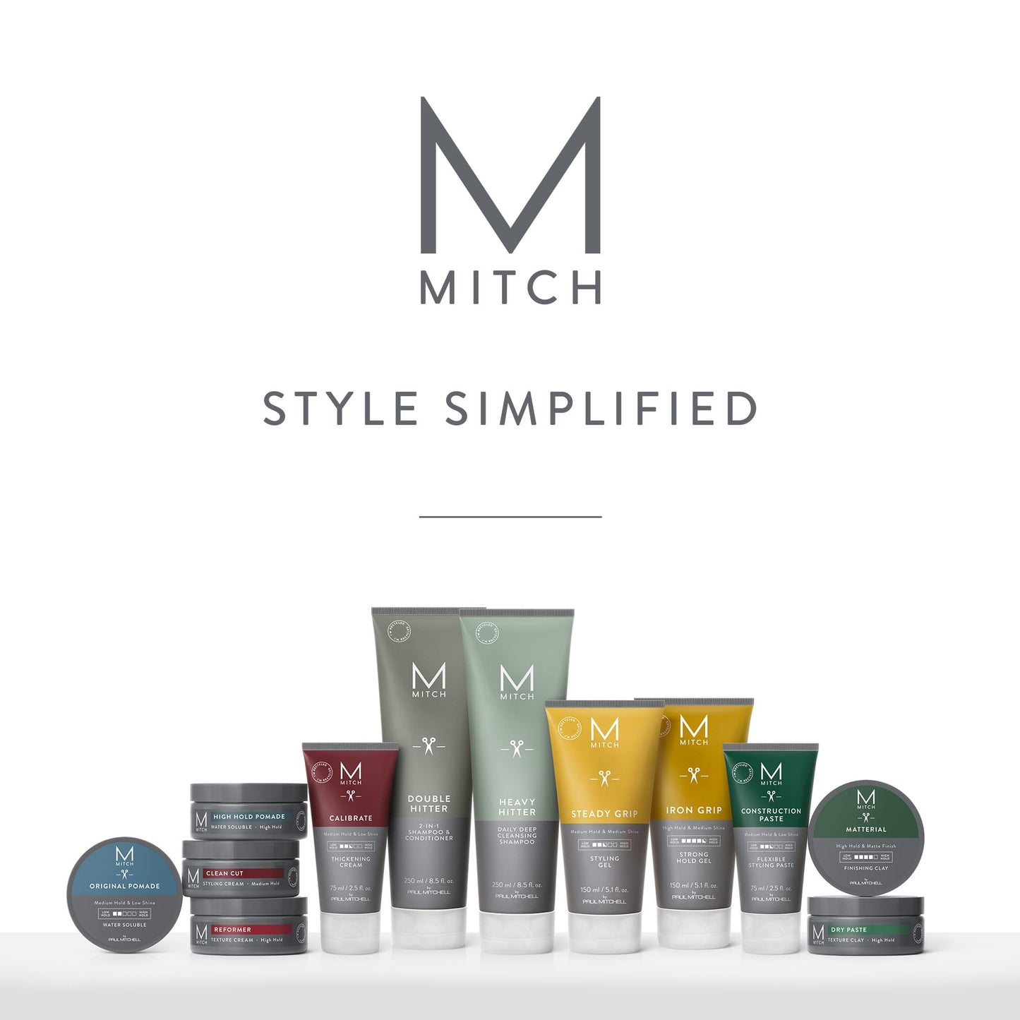 Premium men's hair styling cream by Paul Mitchell featuring natural citrus scent