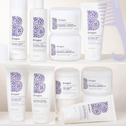 Sulfate and silicone free curl defining cream for wavy and coily hair types