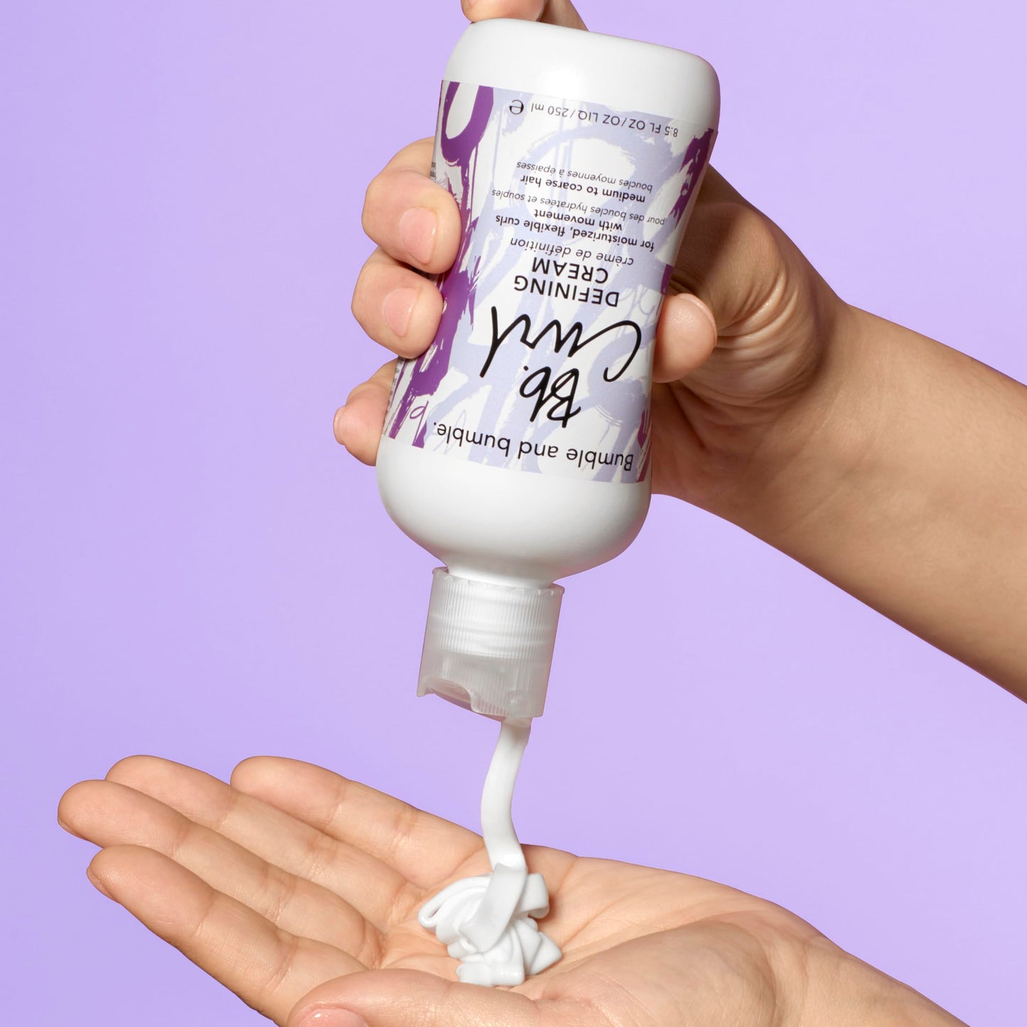 Bumble and bumble Curl Defining Cream texture and application