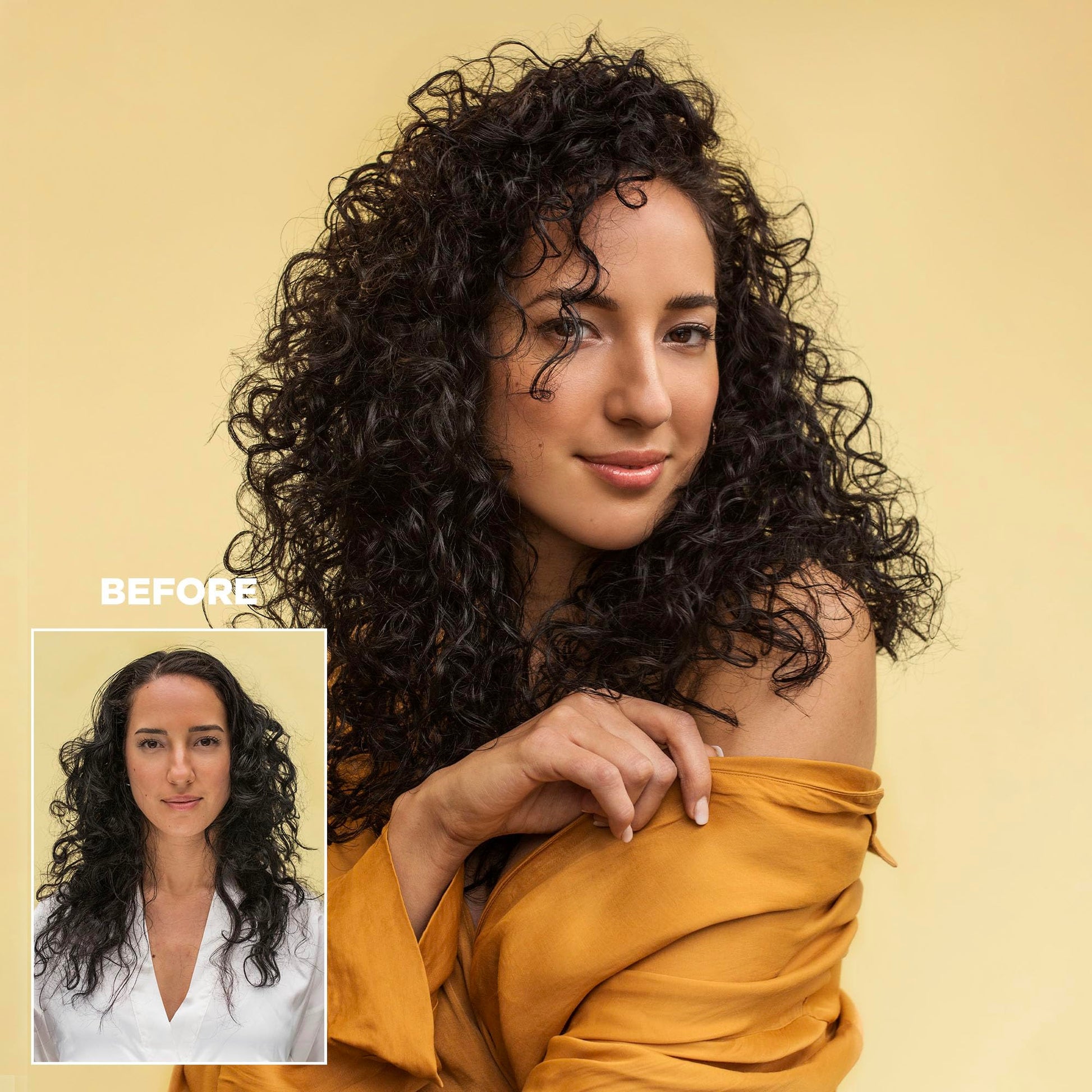Design.Me Bounce.Me Curl Cream texture showing the lightweight argan oil formula