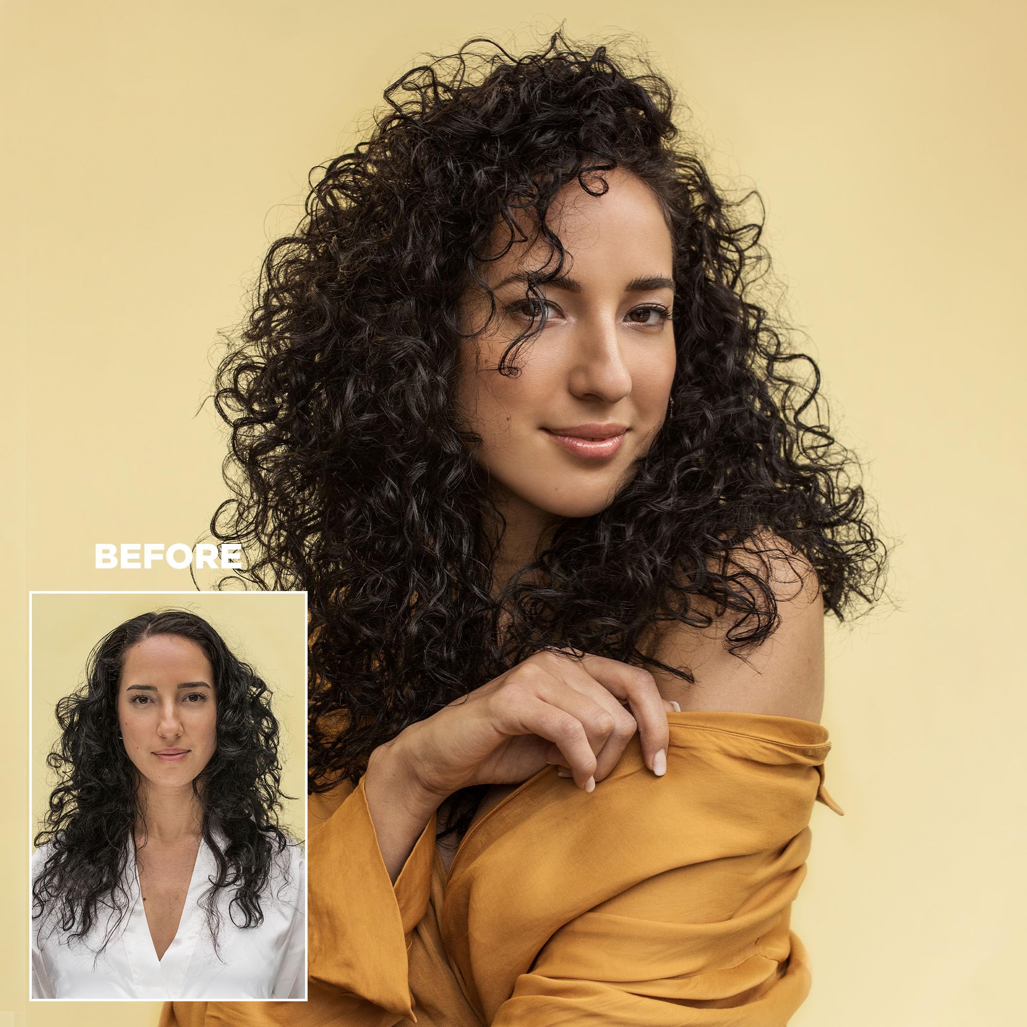 Design.Me Bounce.Me Curl Cream texture showing the lightweight argan oil formula