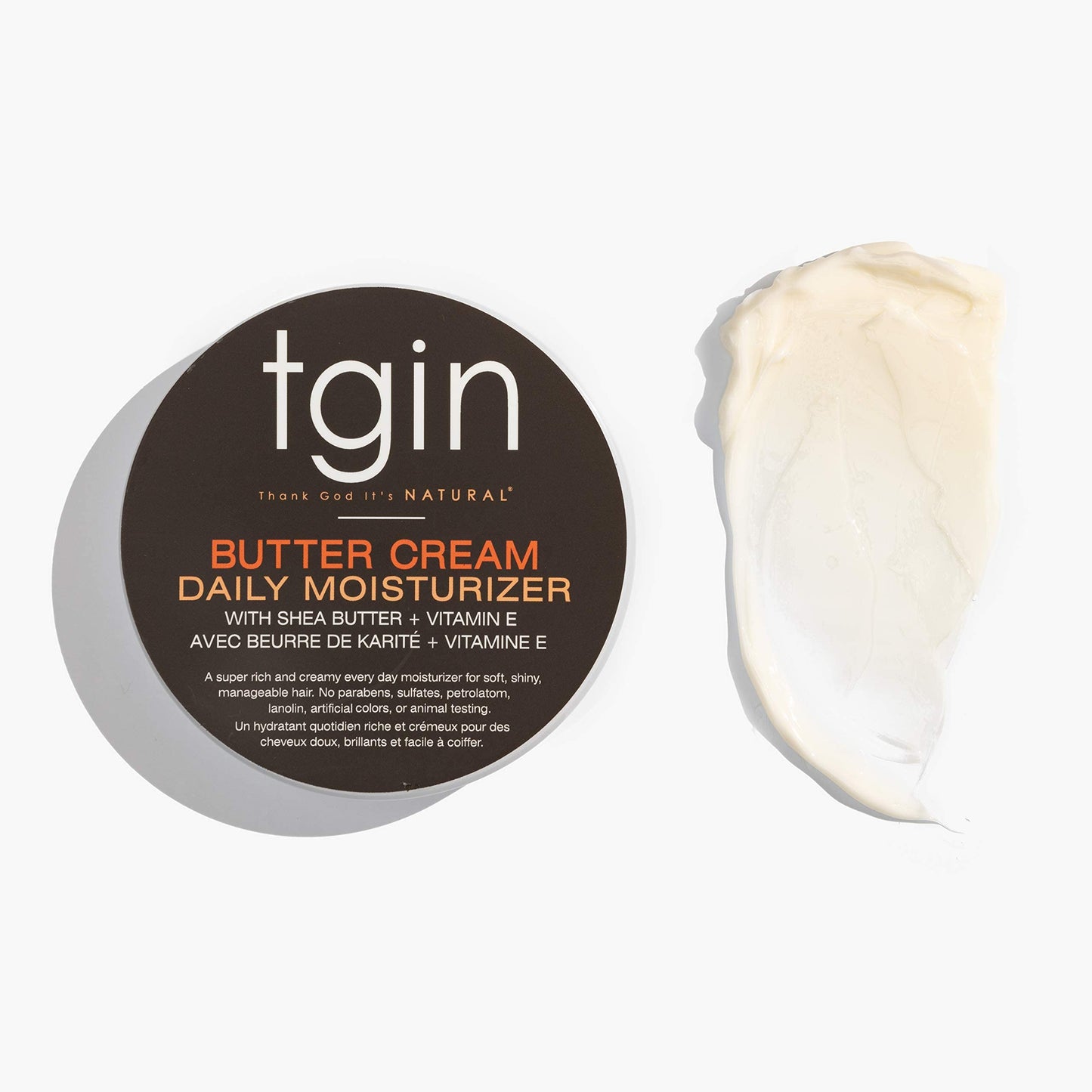 tgin daily hair moisturizer back label with ingredients and usage instructions