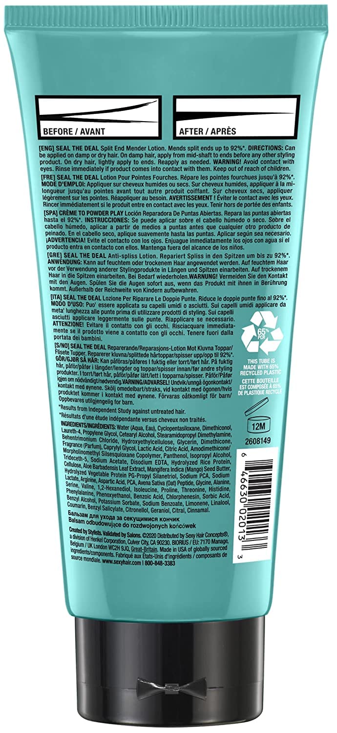 SexyHair split end repair cream for heat damaged hair tips
